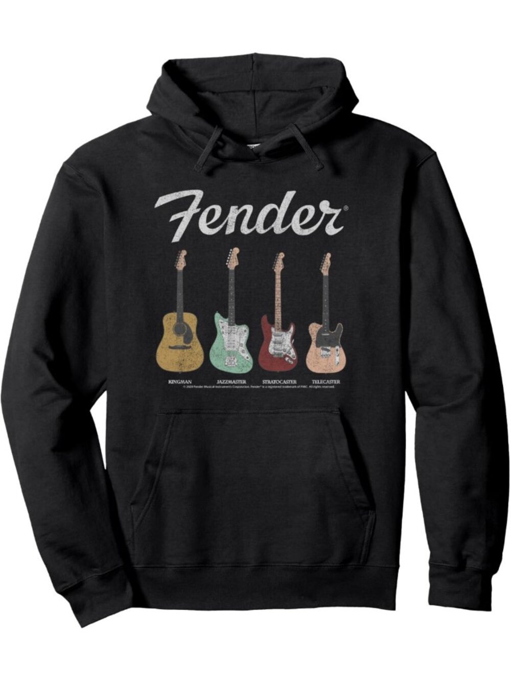 Vintage Guitar Pullover Hoodie | Cozy Music Lover Sweatshirt | Unisex Casual
